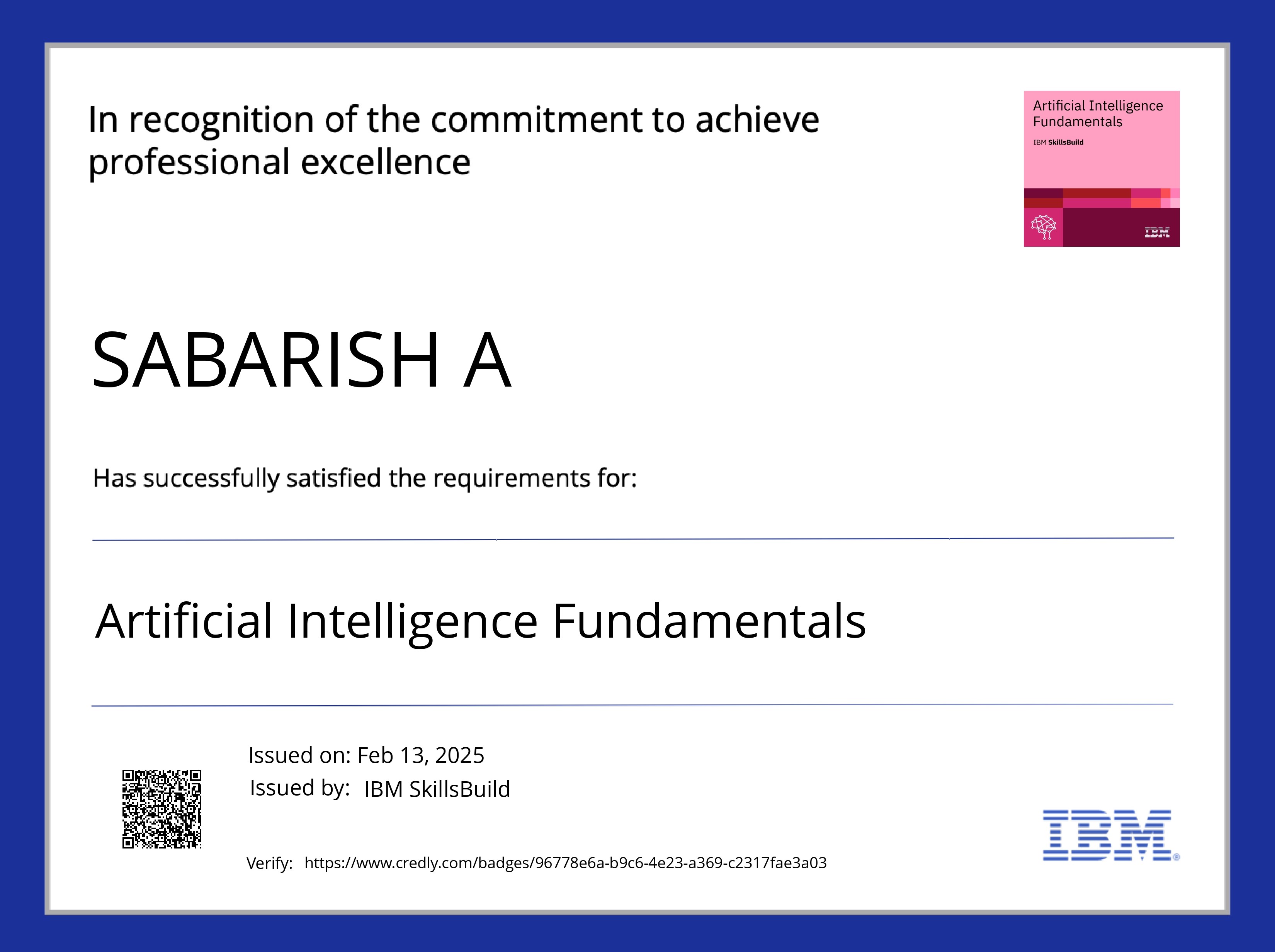 Artificial Intelligence Fundamentals