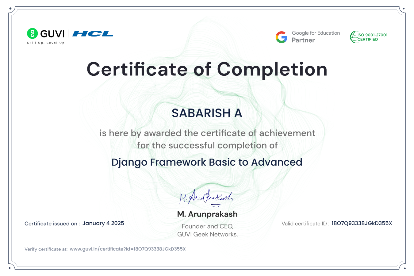 Django Certification