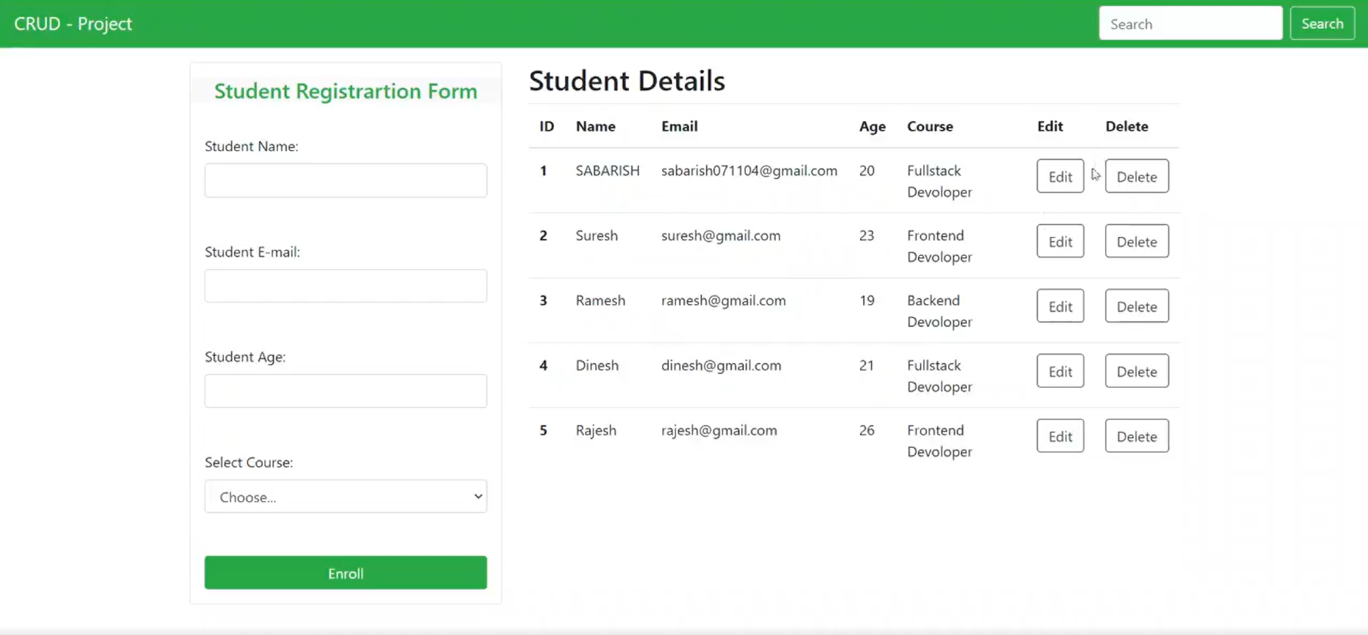 Student Registration